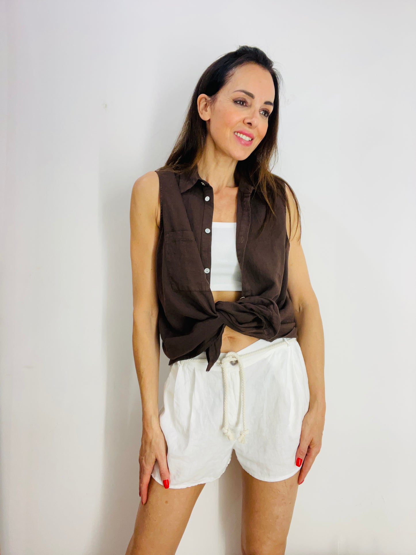 CAMICIA SMANICATA