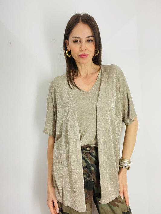 CARDIGAN LUREX