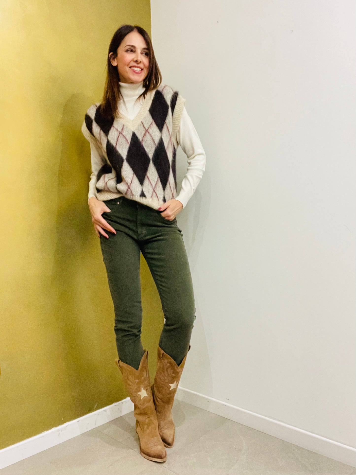 PANTALONE VELLUTINO SKINNY