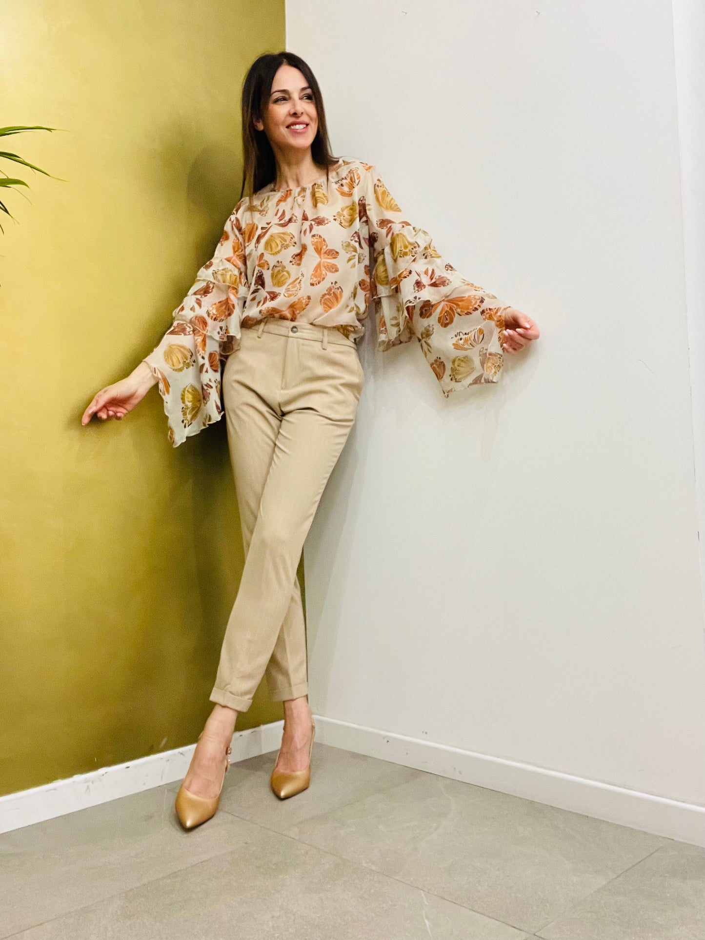 PANTALONE SIGARETTA GESSATO SQUAD