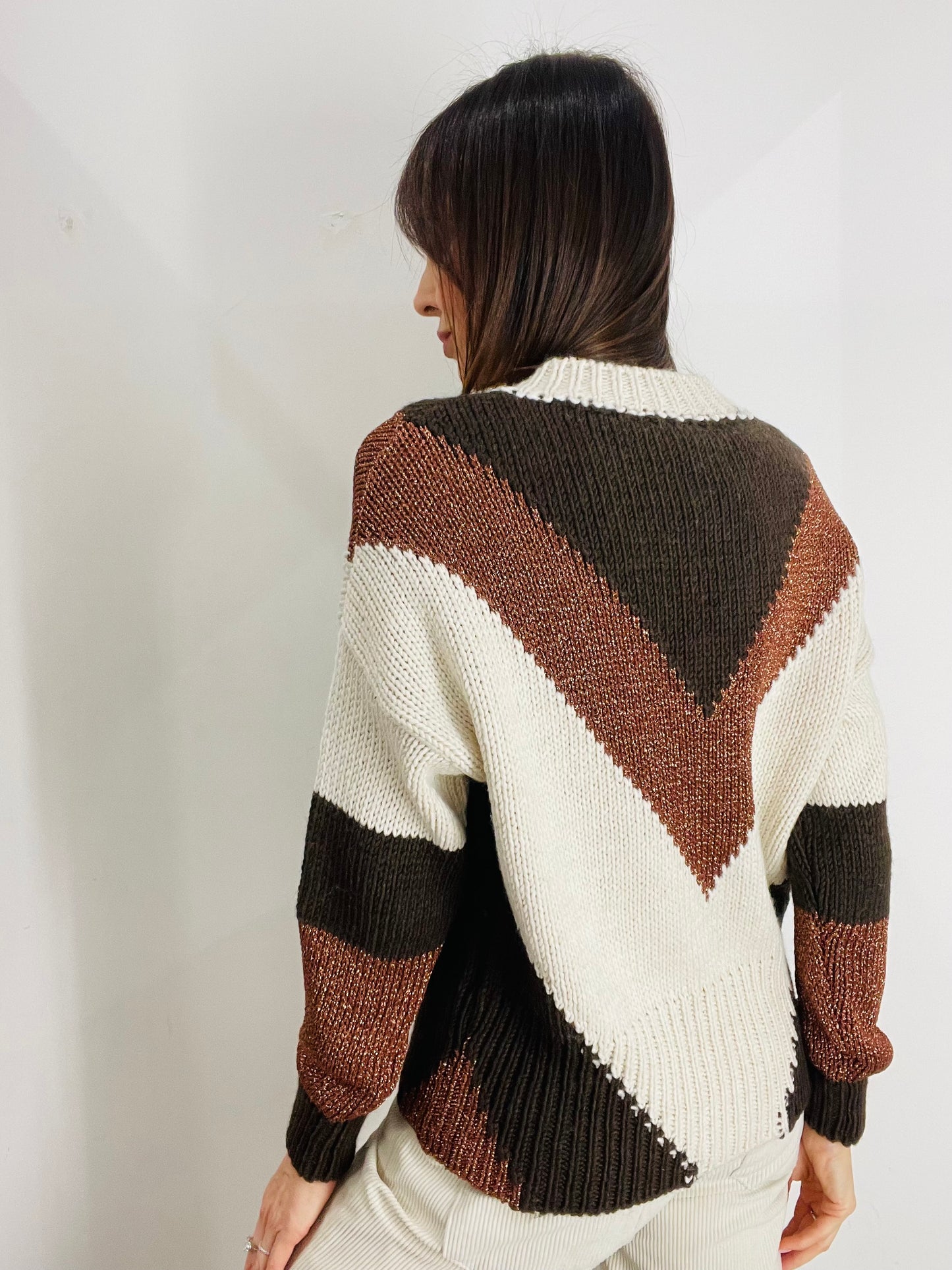 MAGLIA GEOMETRIE LUREX