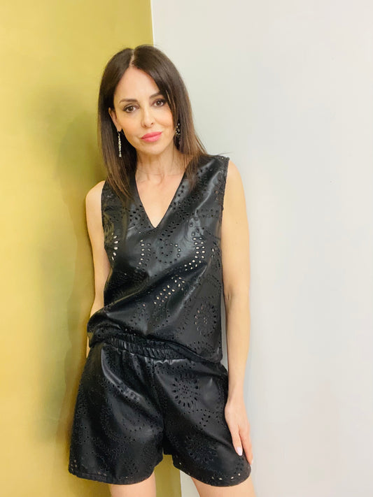 CANOTTA TRAFORATA ECOPELLE