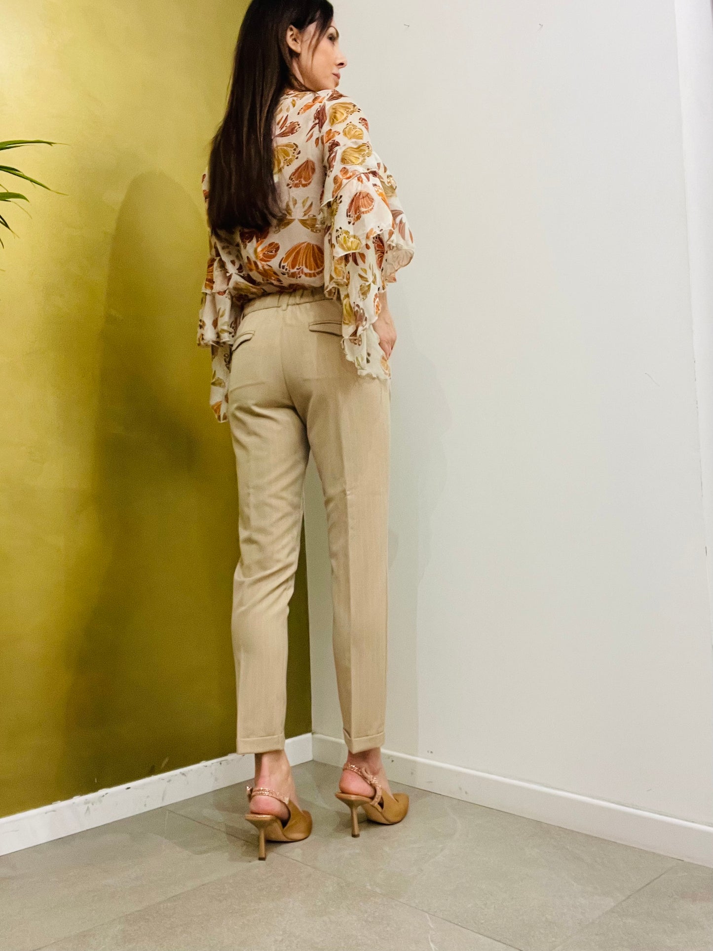 PANTALONE SIGARETTA GESSATO SQUAD