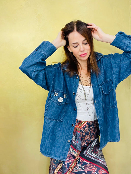 CAMICIA JEANS OVER