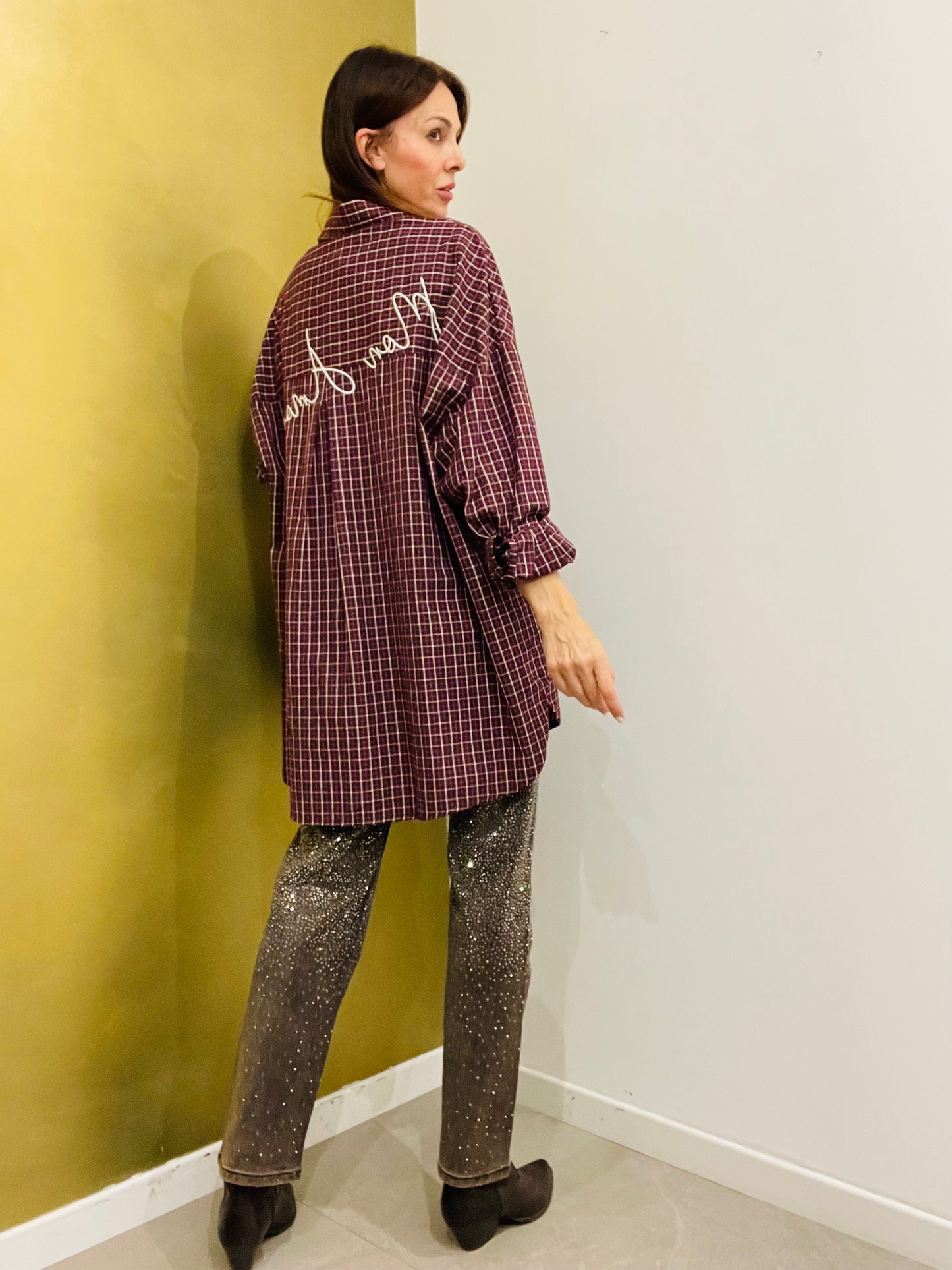 CAMICIA OVER CHECK MON AMOUR