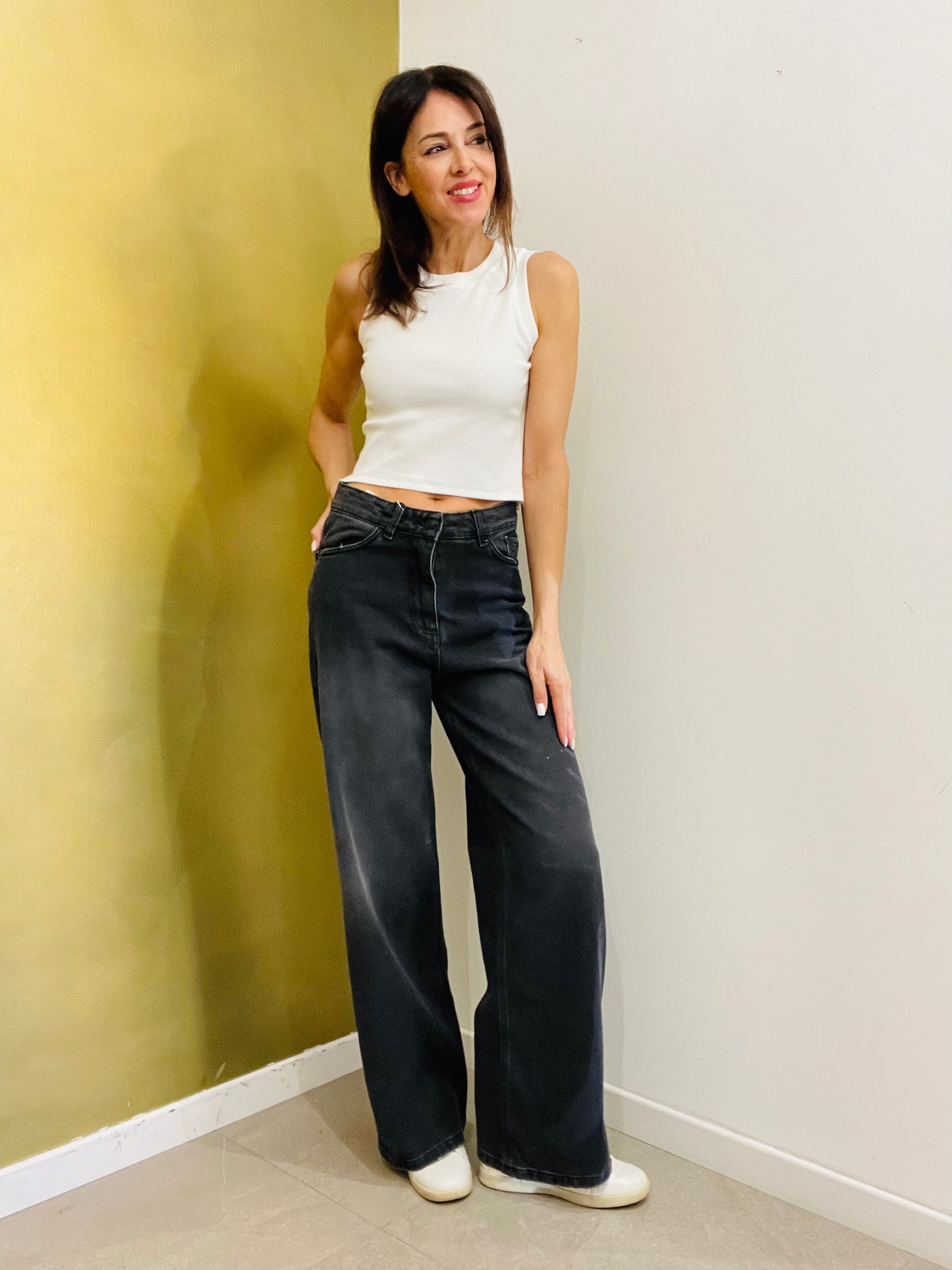 JEANS NERO RELAX FIT