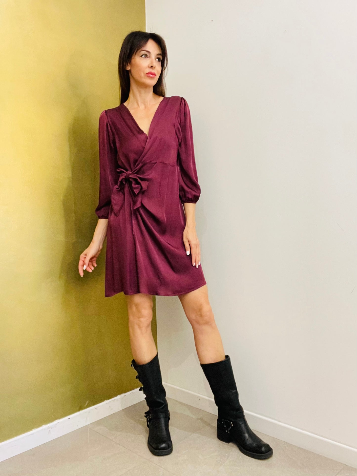 ABITO INCROCIO SATIN