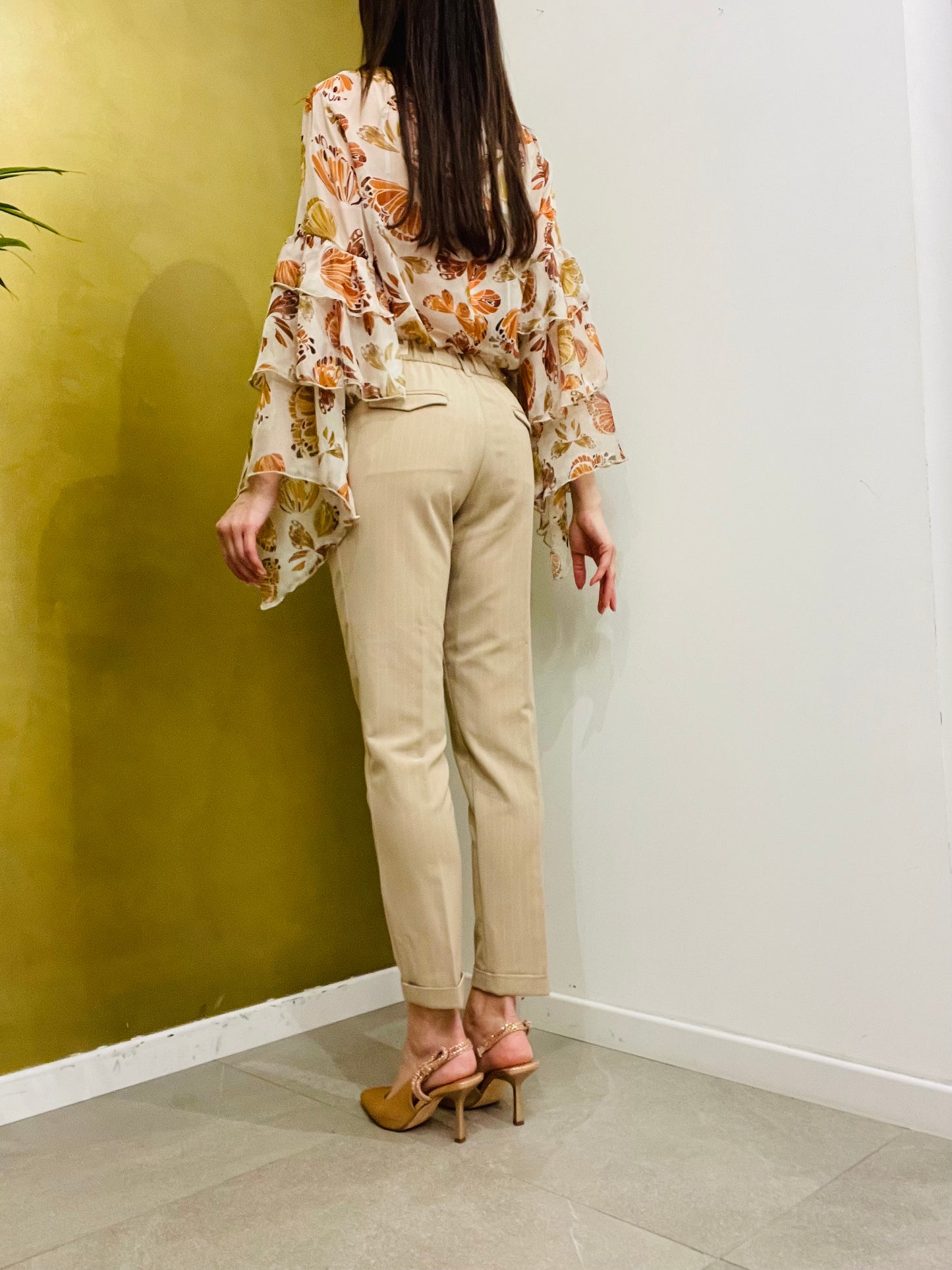 PANTALONE SIGARETTA GESSATO SQUAD