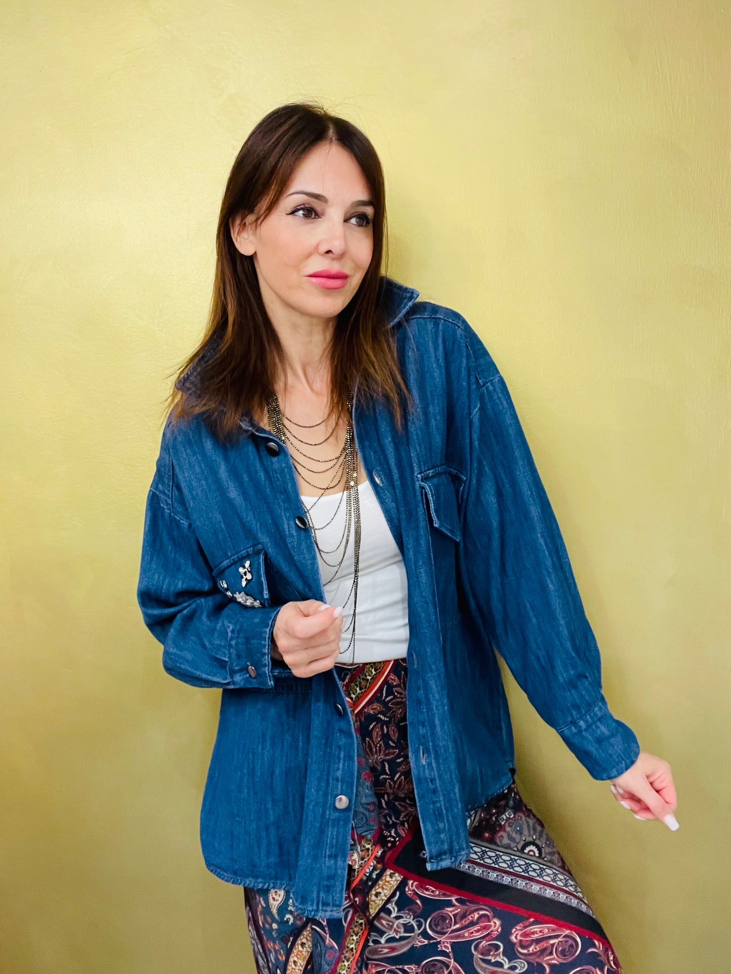 CAMICIA JEANS OVER
