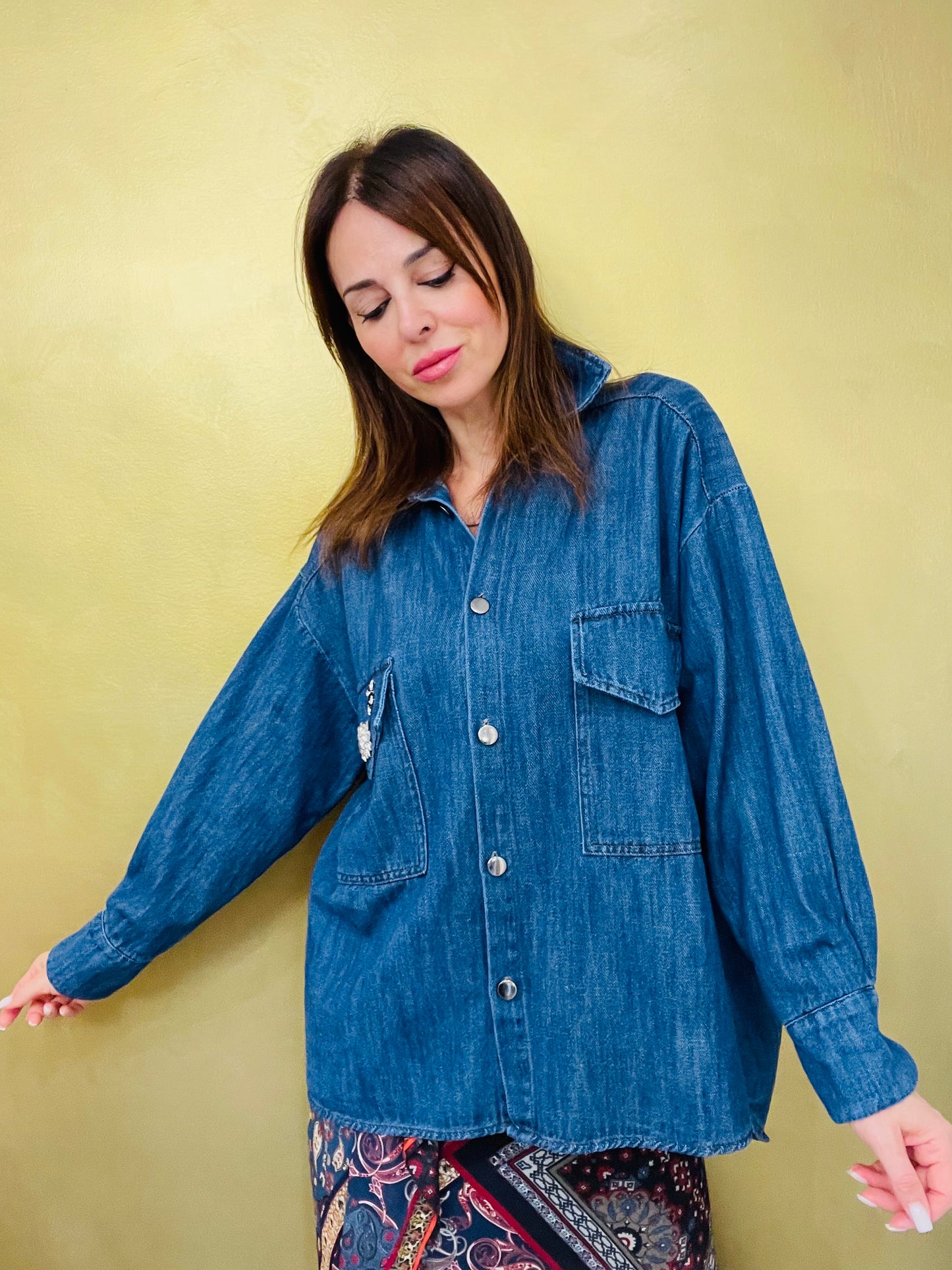 CAMICIA JEANS OVER