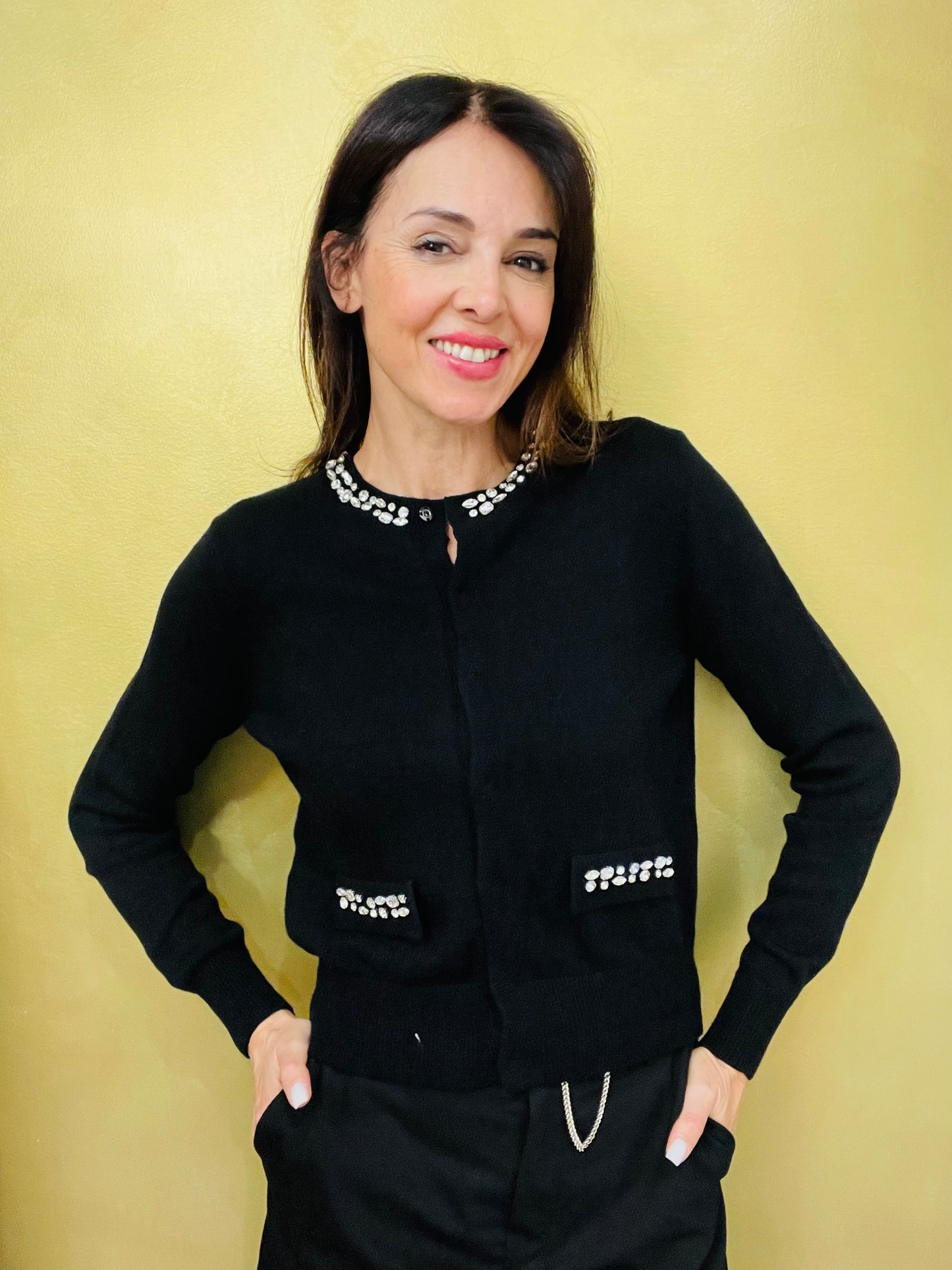 CARDIGAN CON STRASS