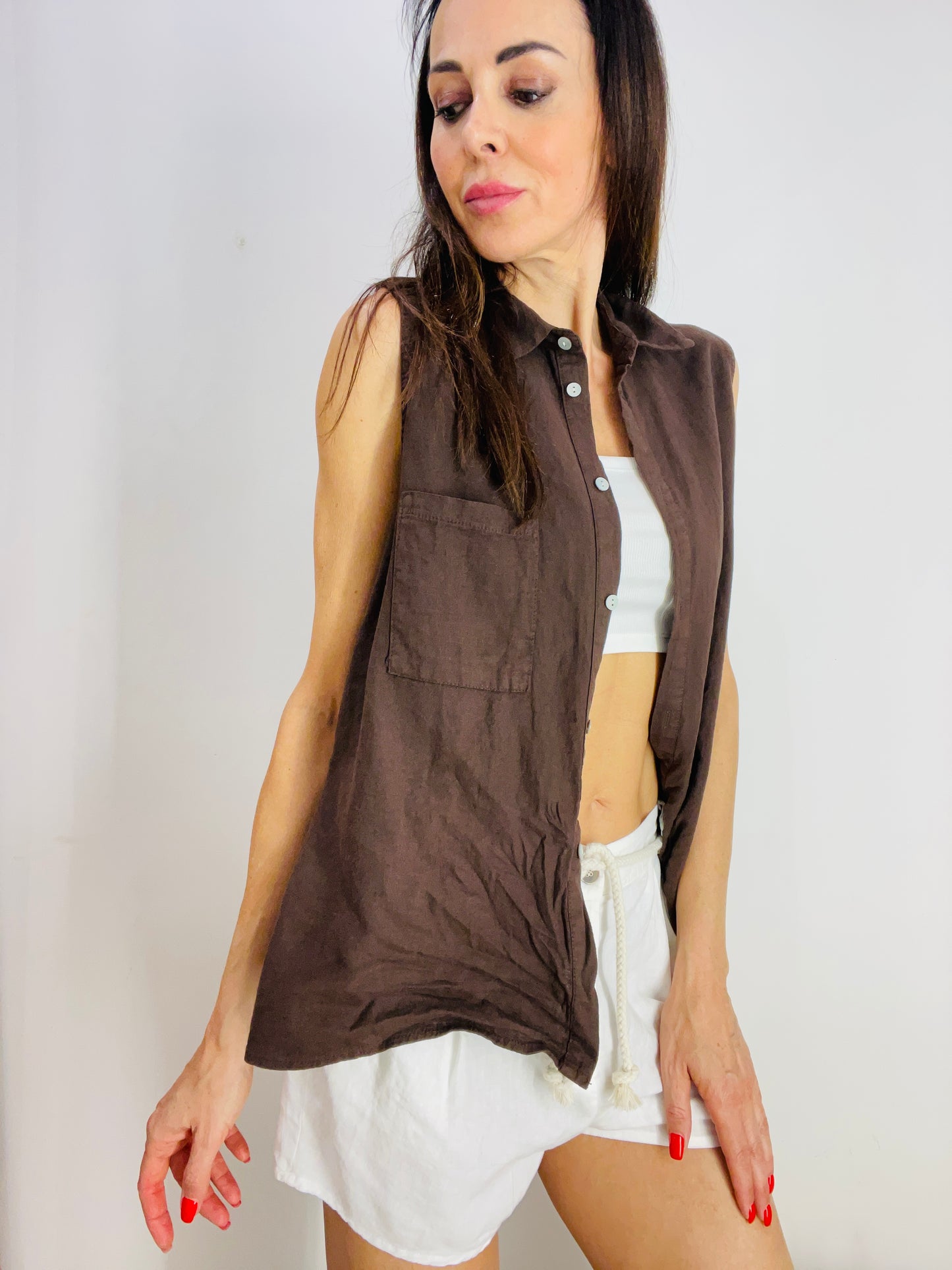 CAMICIA SMANICATA