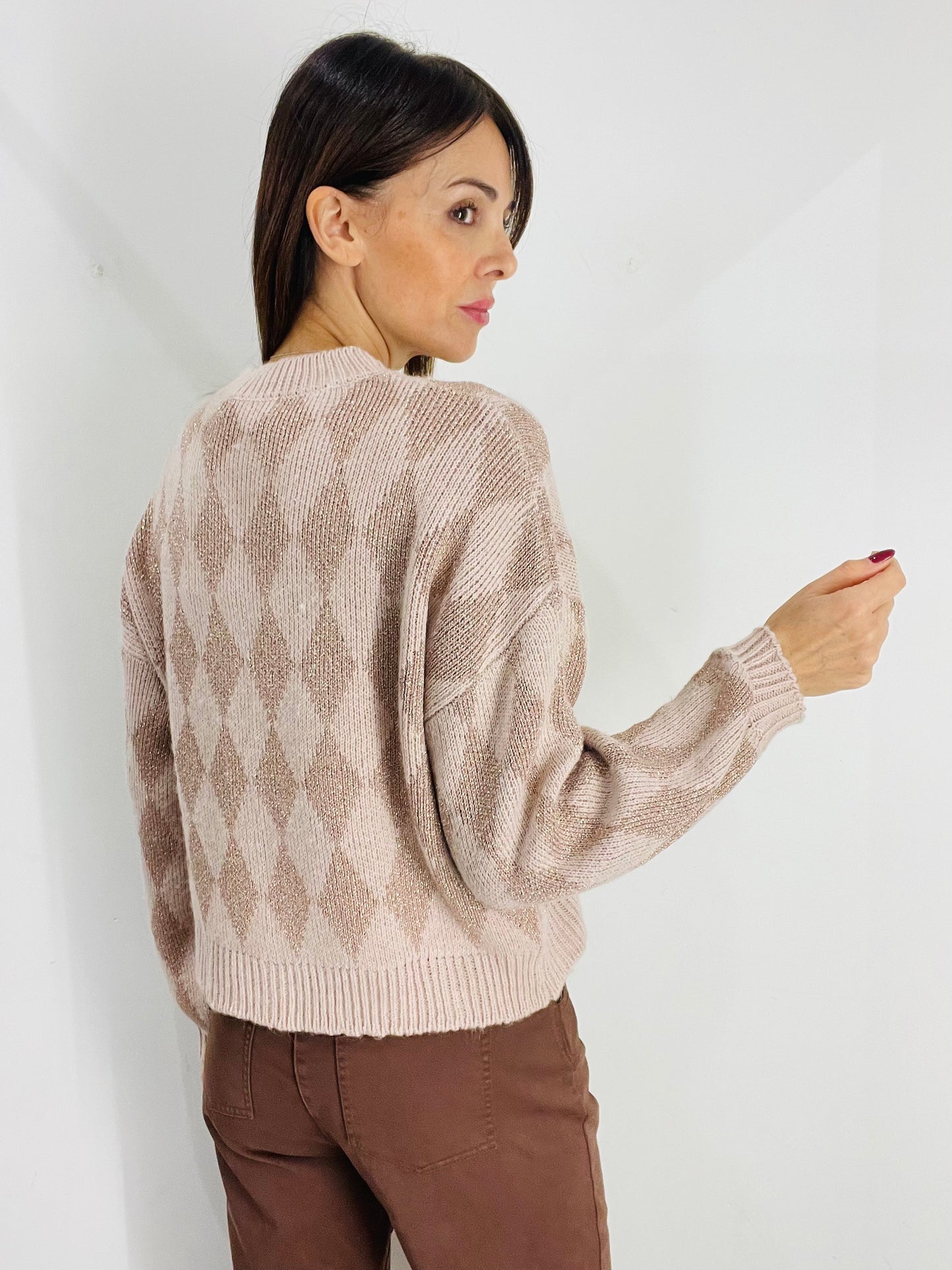 MAGLIA ROMBI LUREX