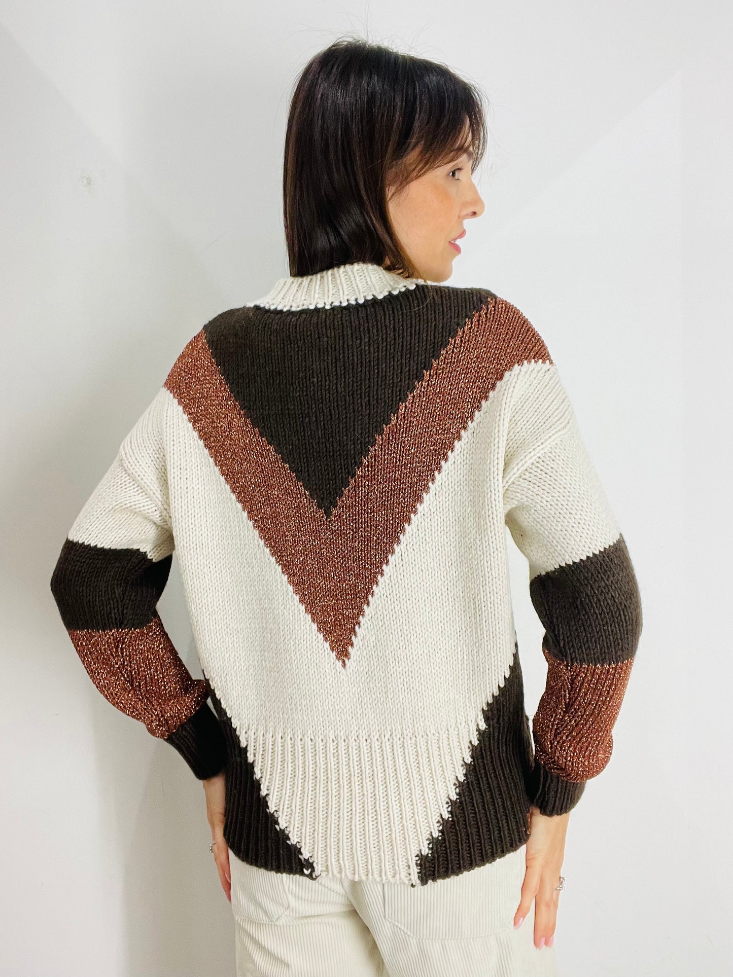 MAGLIA GEOMETRIE LUREX