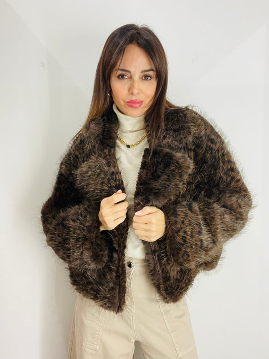 ECO PELLICCIA CORTA MACULATA