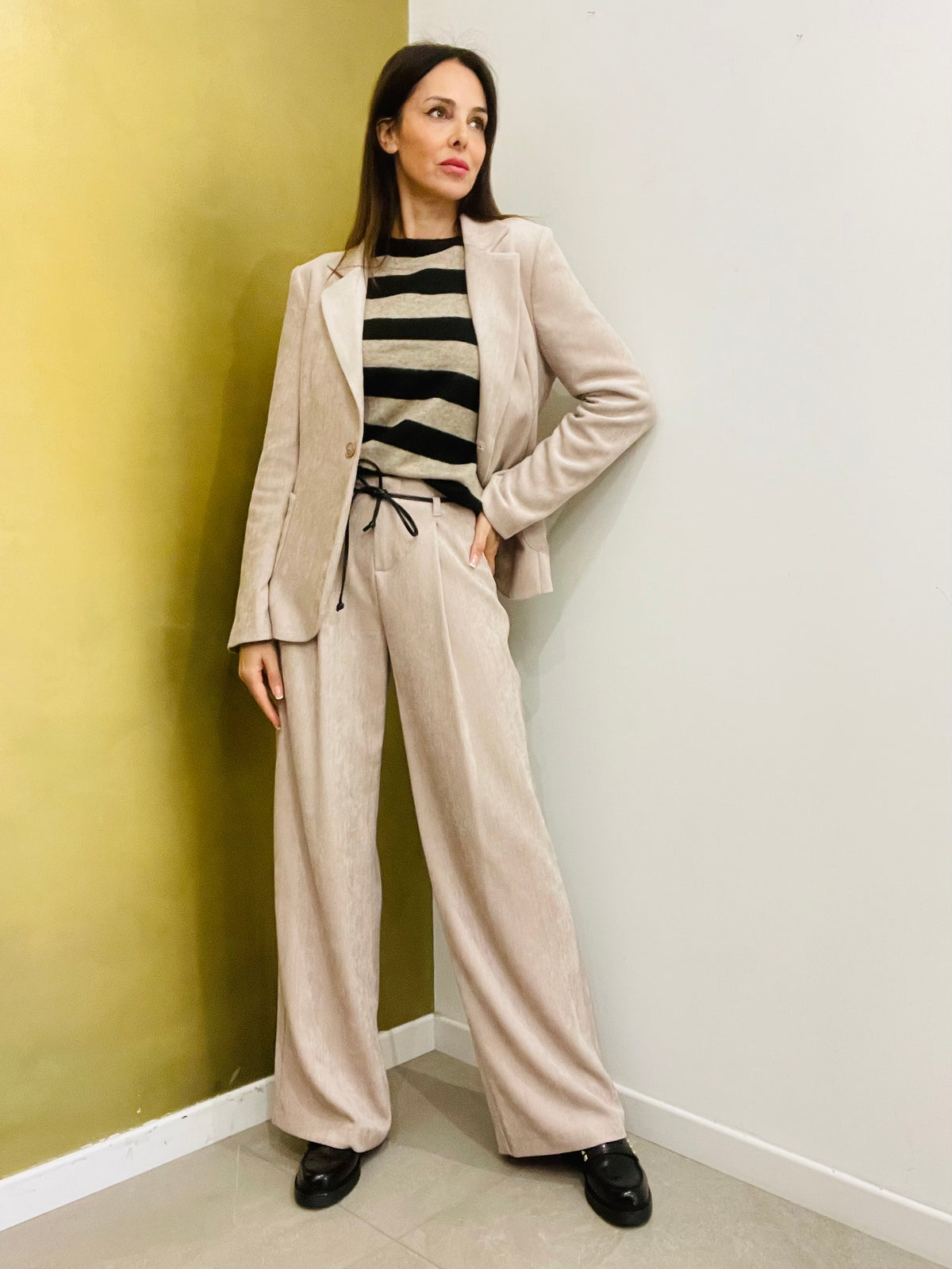 PANTALONE PALAZZO IN CINIGLIA