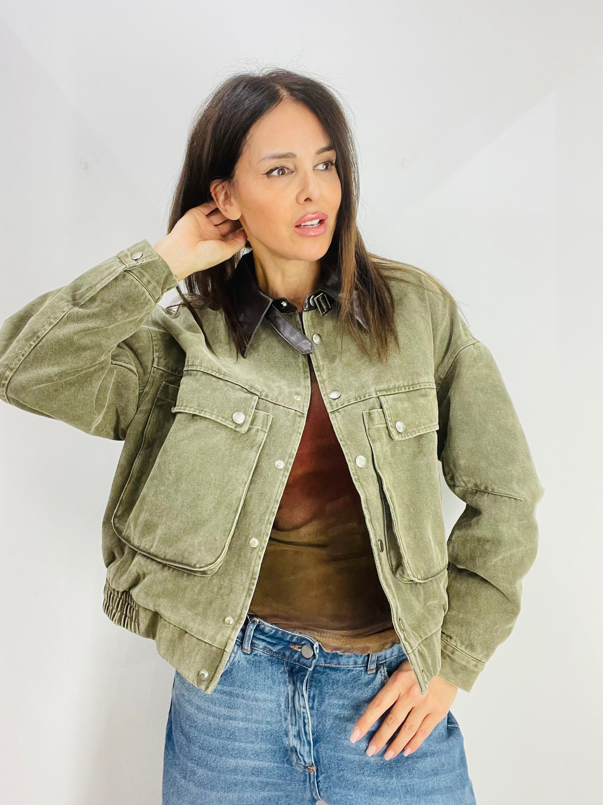 BOMBER IN DENIM