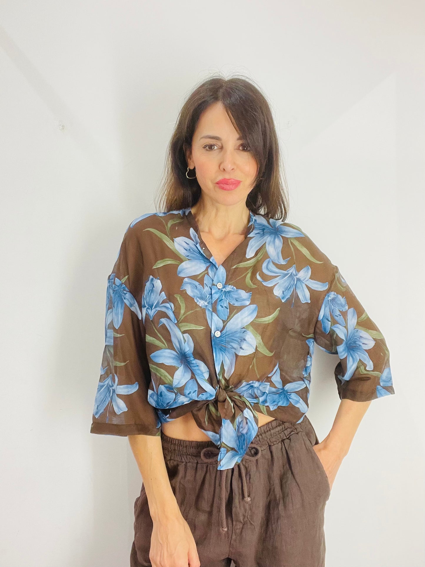 CAMICIA FANTASIA MISTO SETA