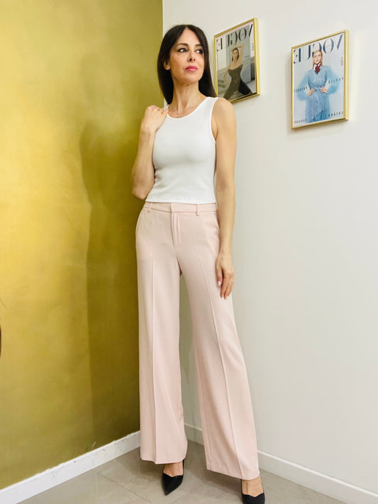 PANTALONE PALAZZO ROSA