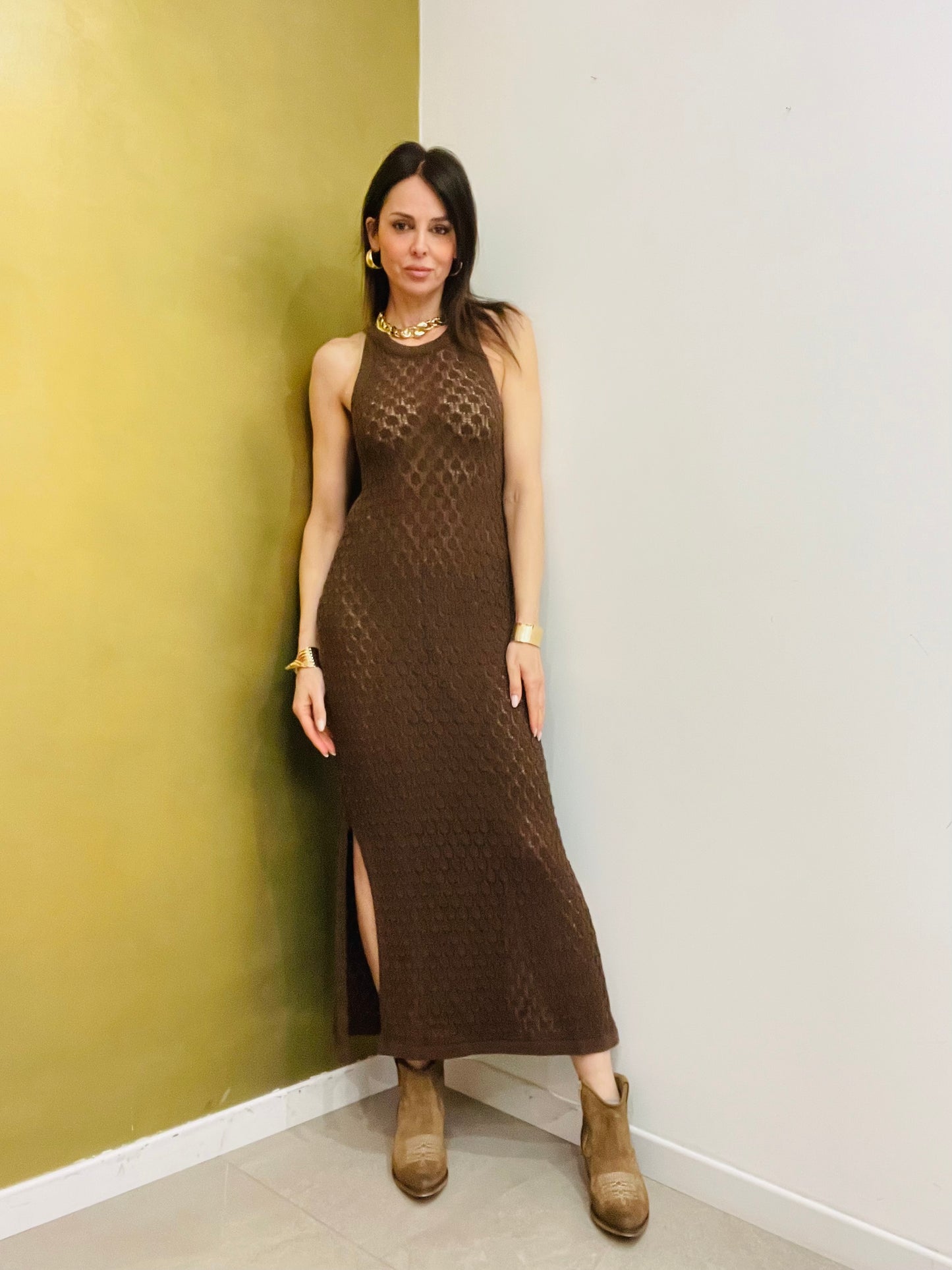 ABITO LUNGO TRAFORATO