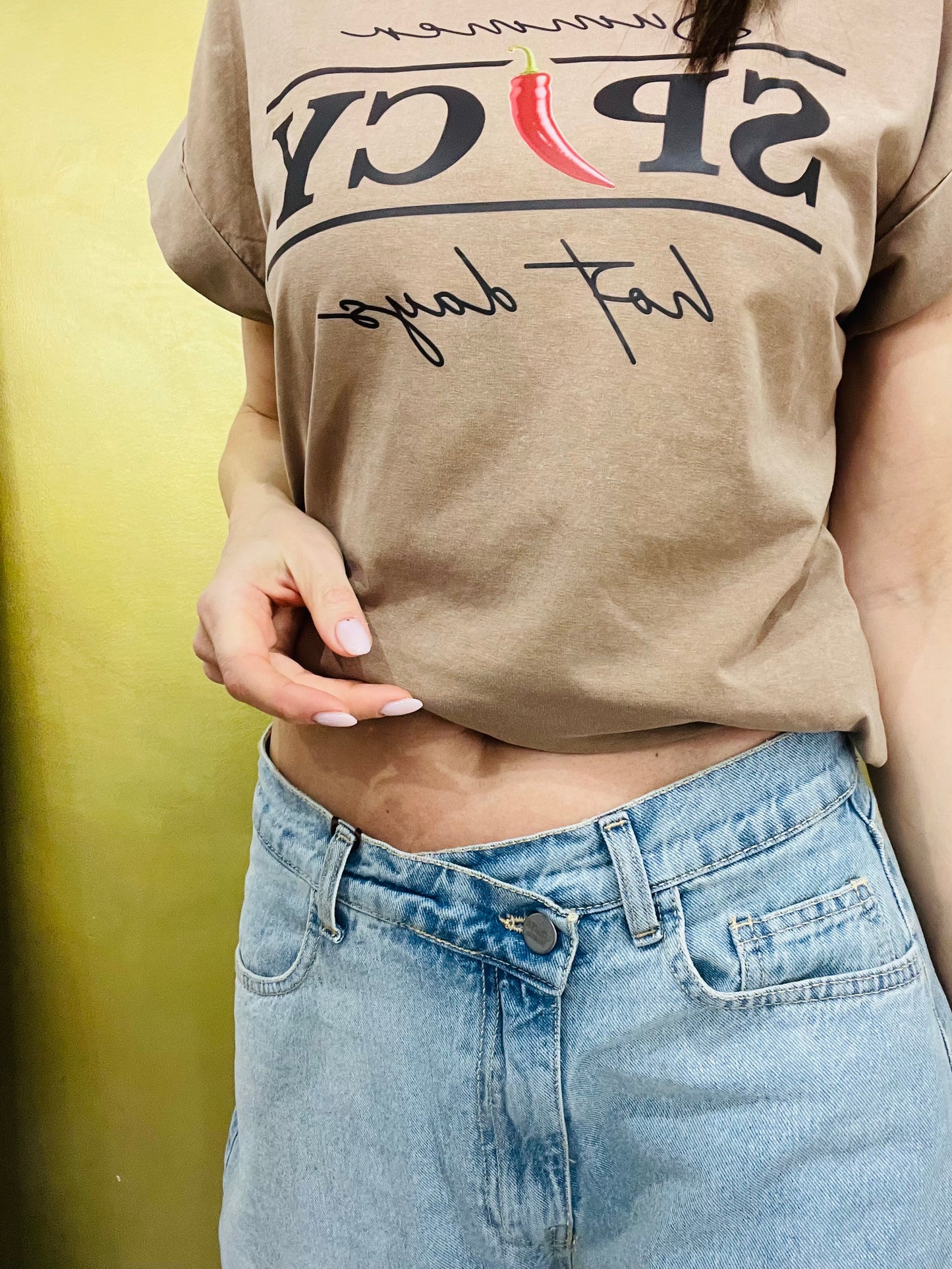 JEANS CHIUSURA DIAGONALE