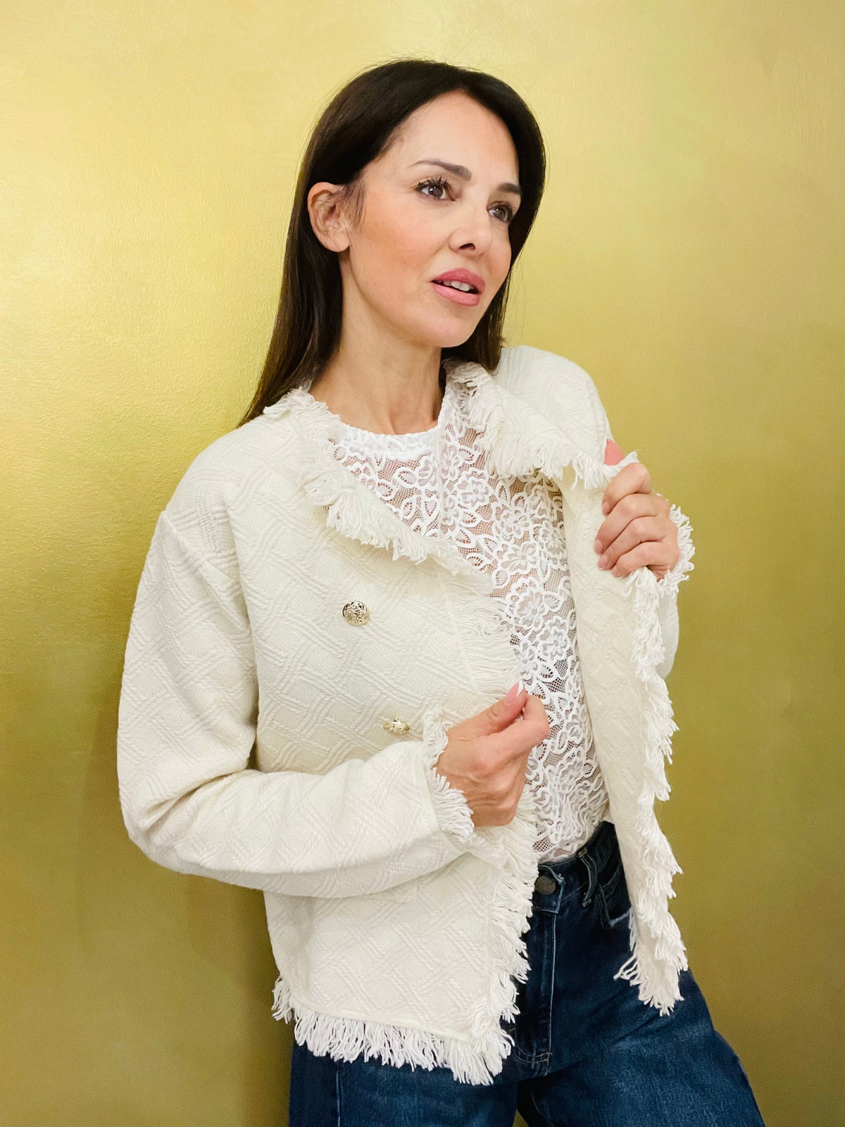 CARDIGAN BOUCLE TRECCE