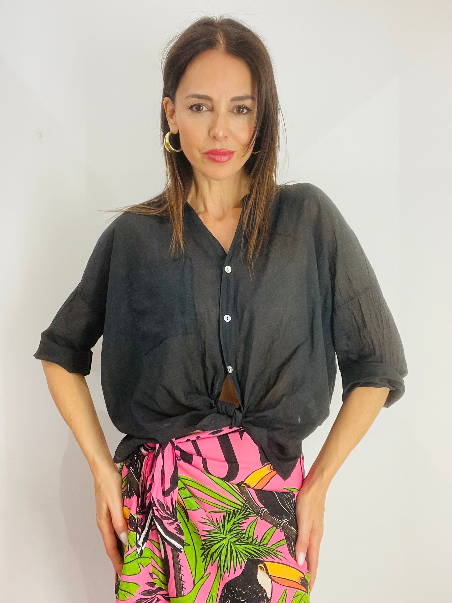 CAMICIA  MUSSOLA TASCHINO MOTEL