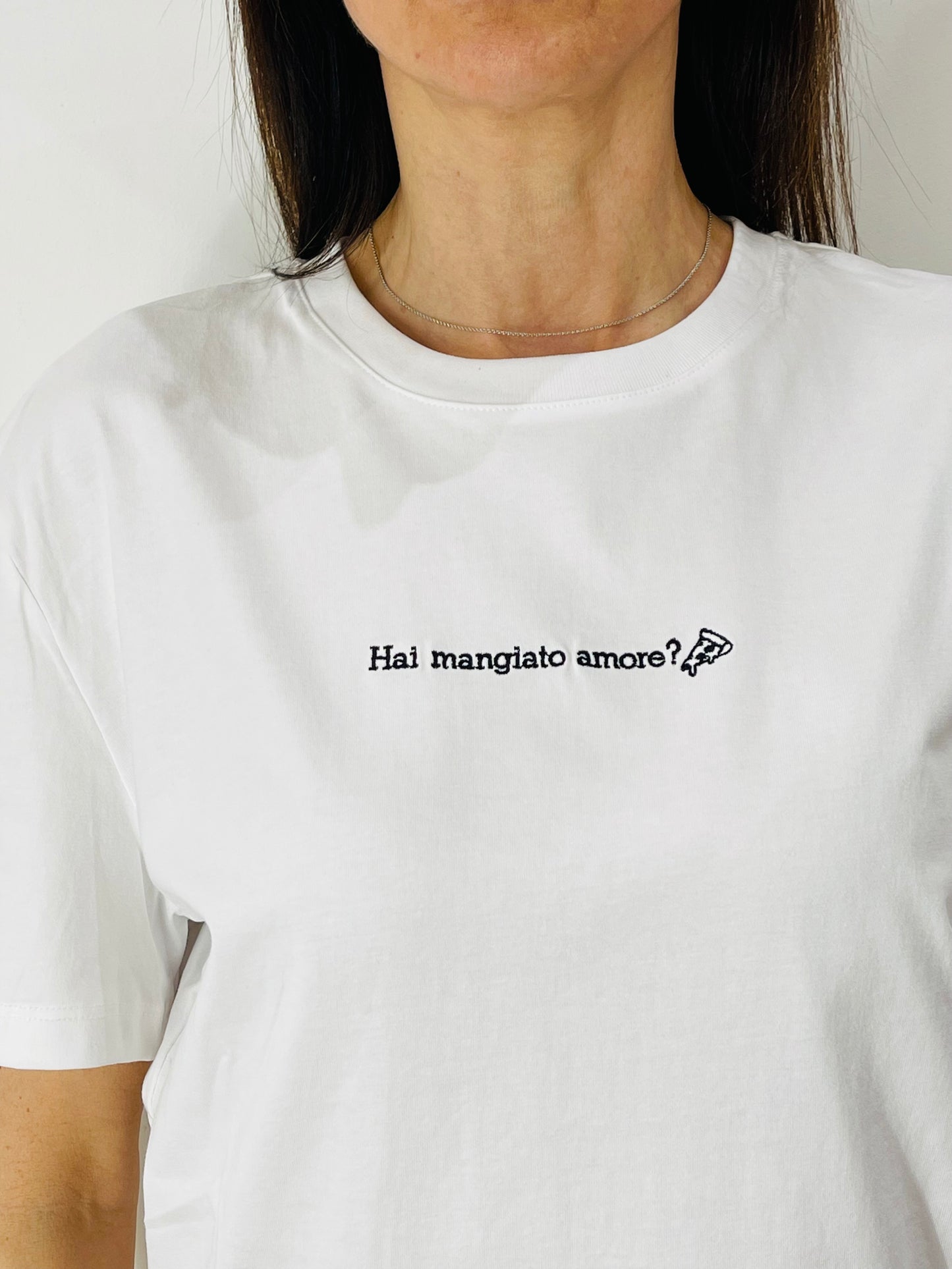 T-SHIRT AMORE CON PIZZO