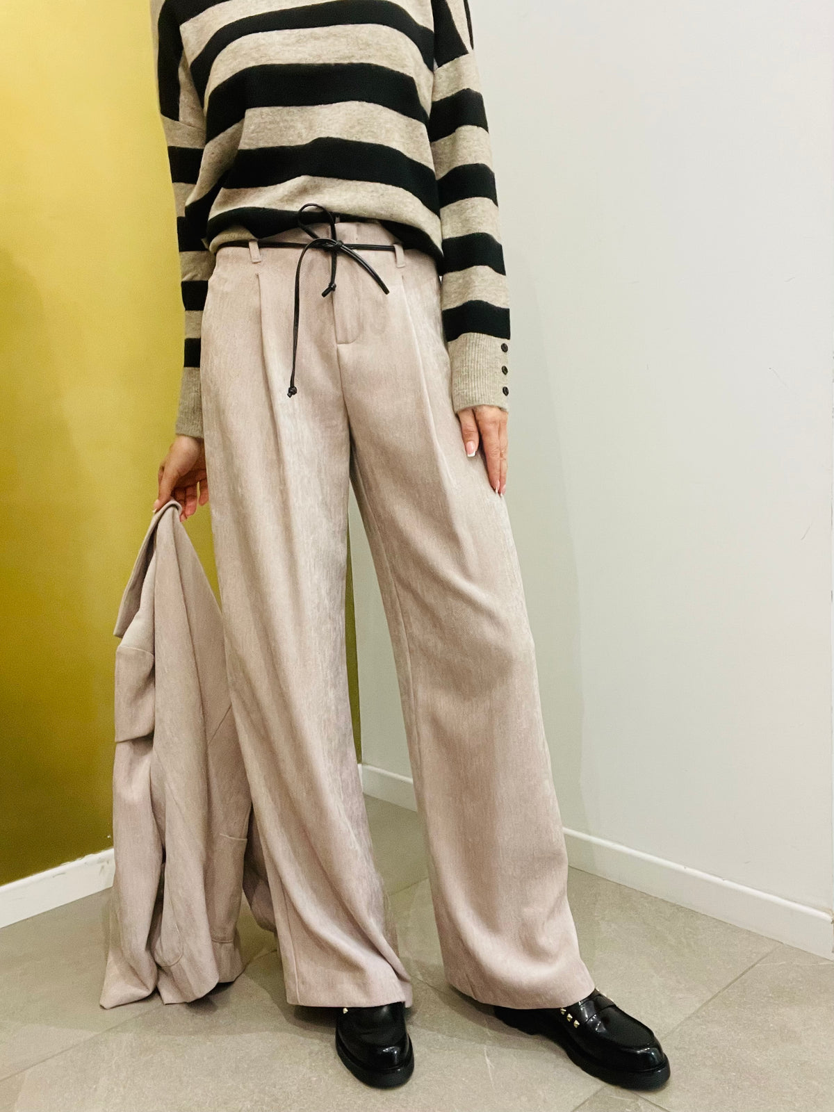 PANTALONE PALAZZO IN CINIGLIA