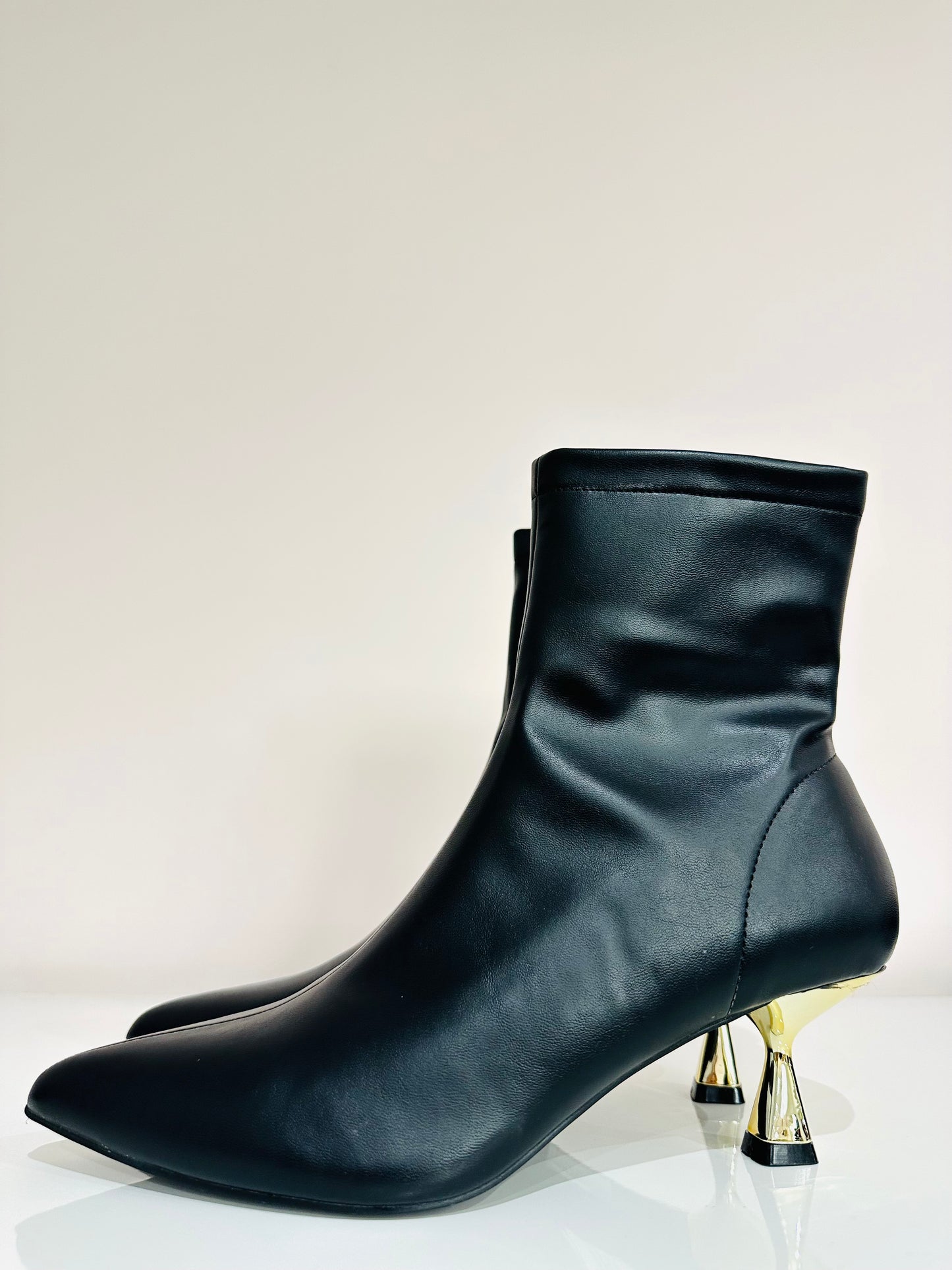 STIVALETTO TACCO ORO