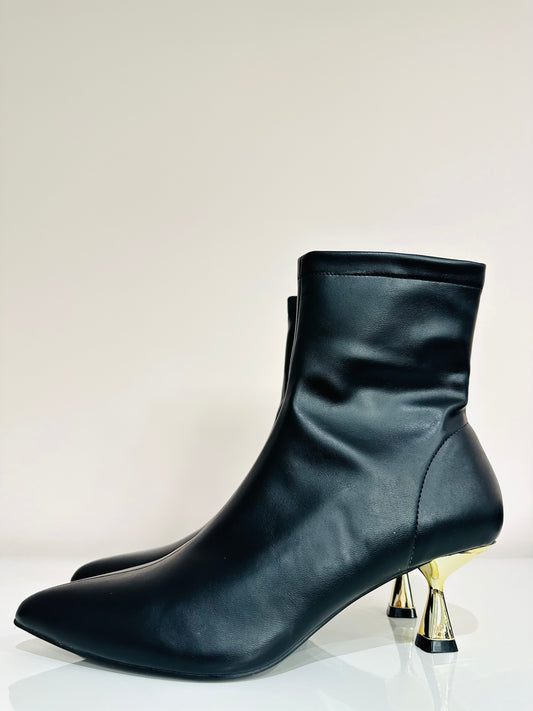 STIVALETTO TACCO ORO