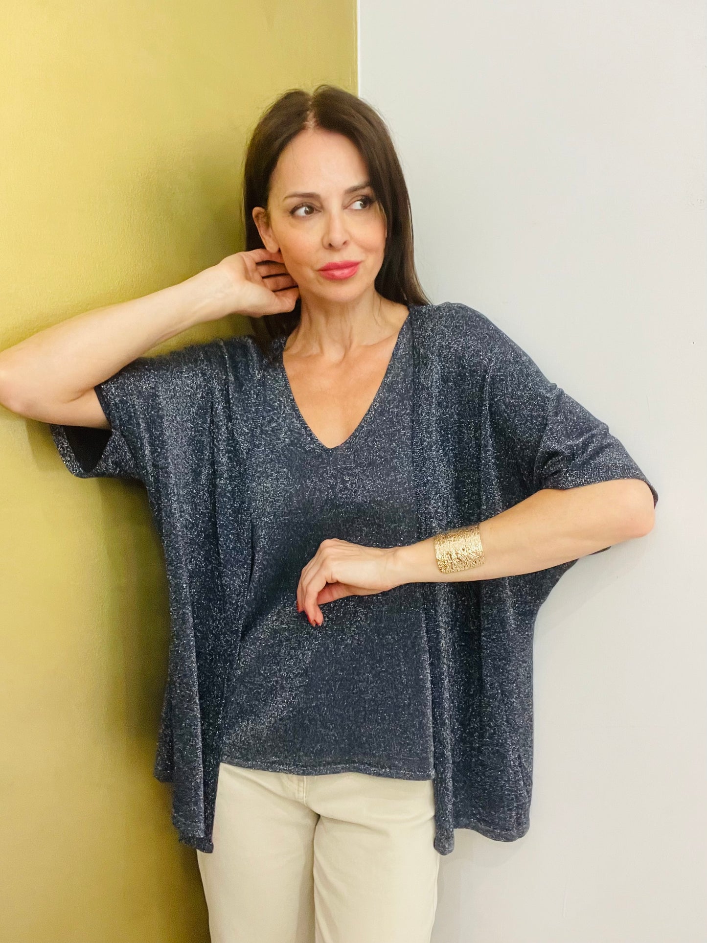 CARDIGAN LUREX