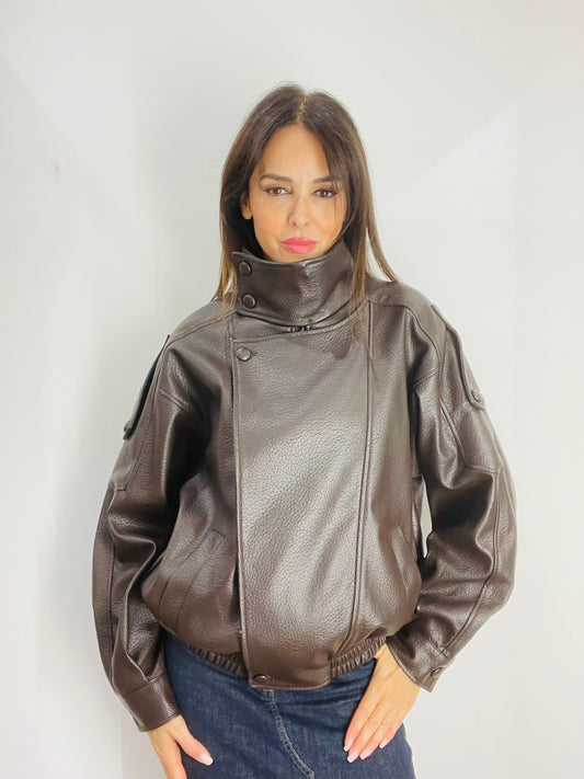 BOMBER ECO PELLE