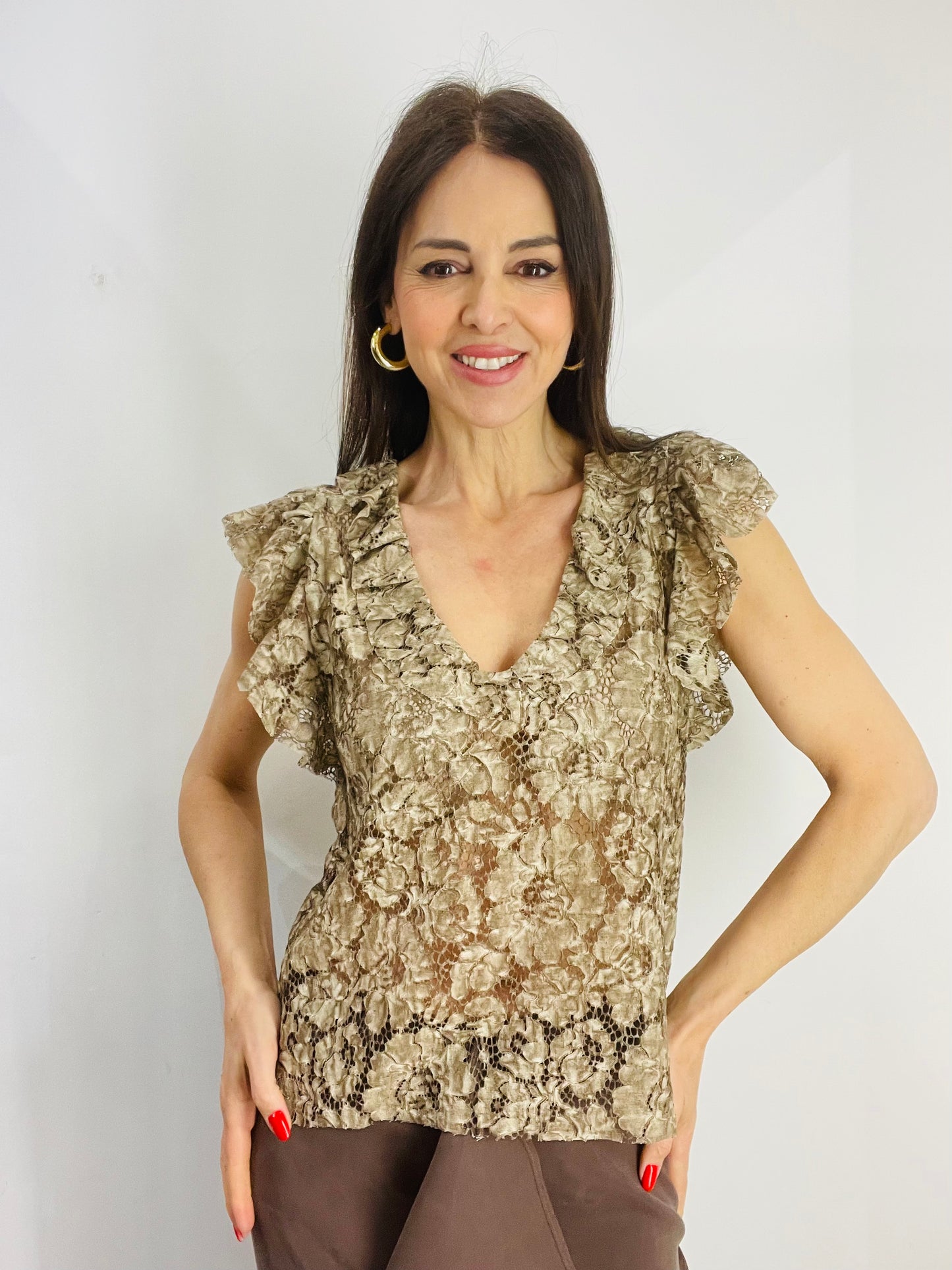 MAGLIA MACRAMÈ VOLANT