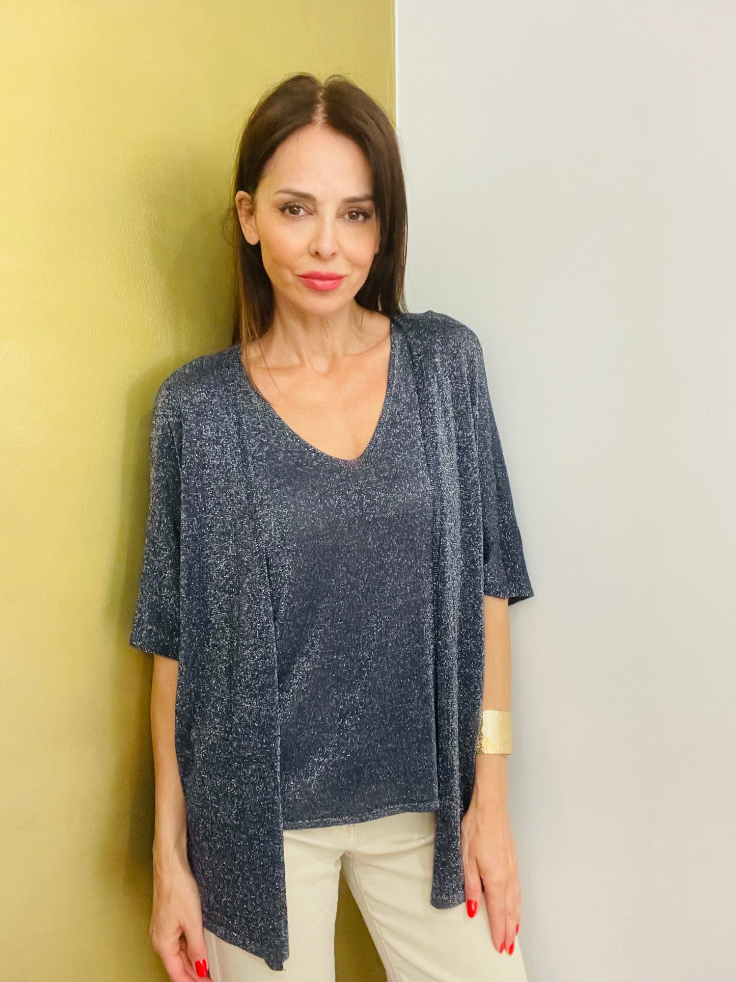 CARDIGAN LUREX