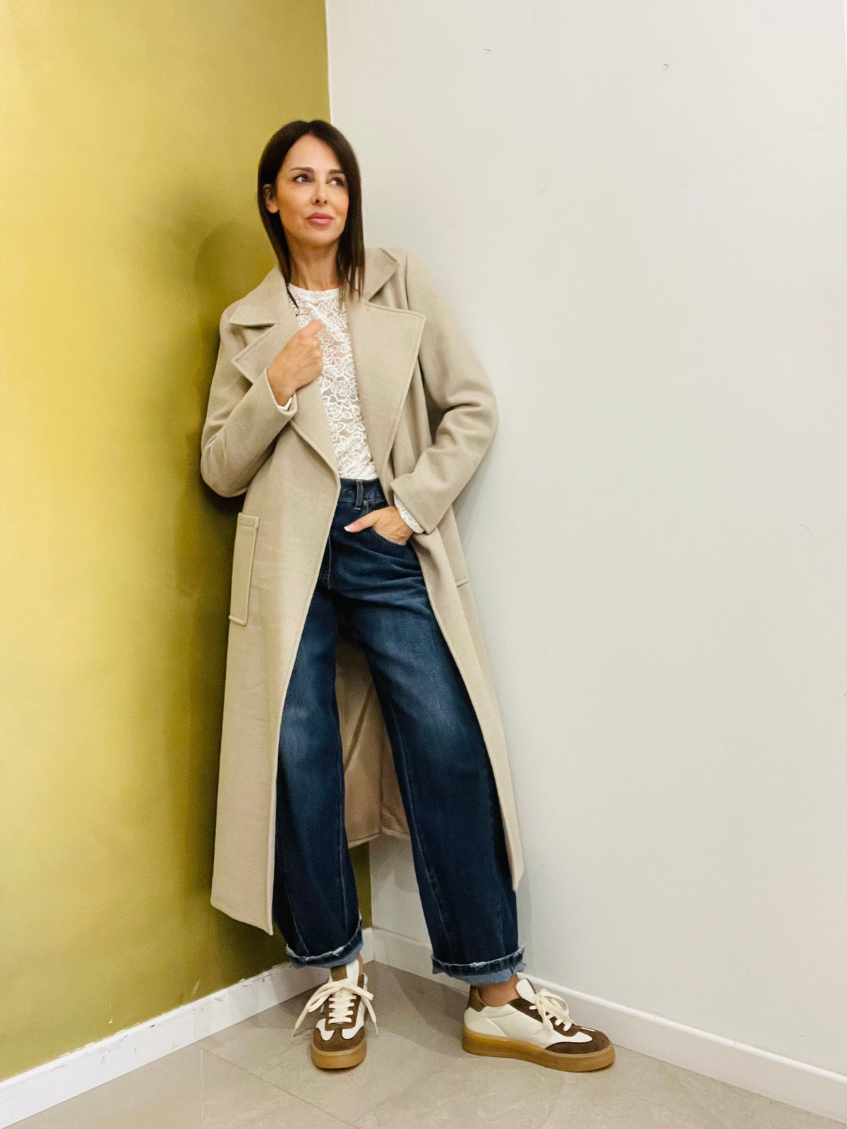 CAPPOTTO LUNGO CON CINTURA