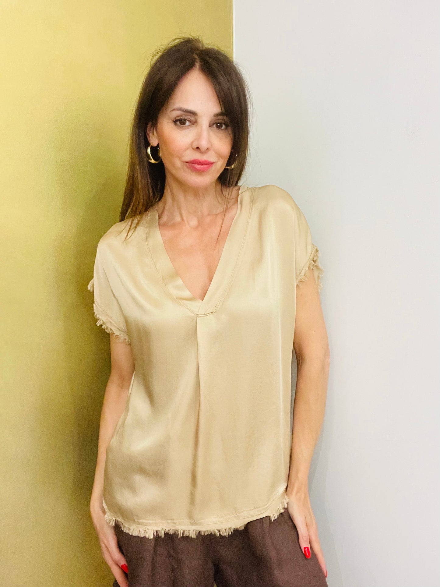 MAGLIA SATIN SFRANGIATA