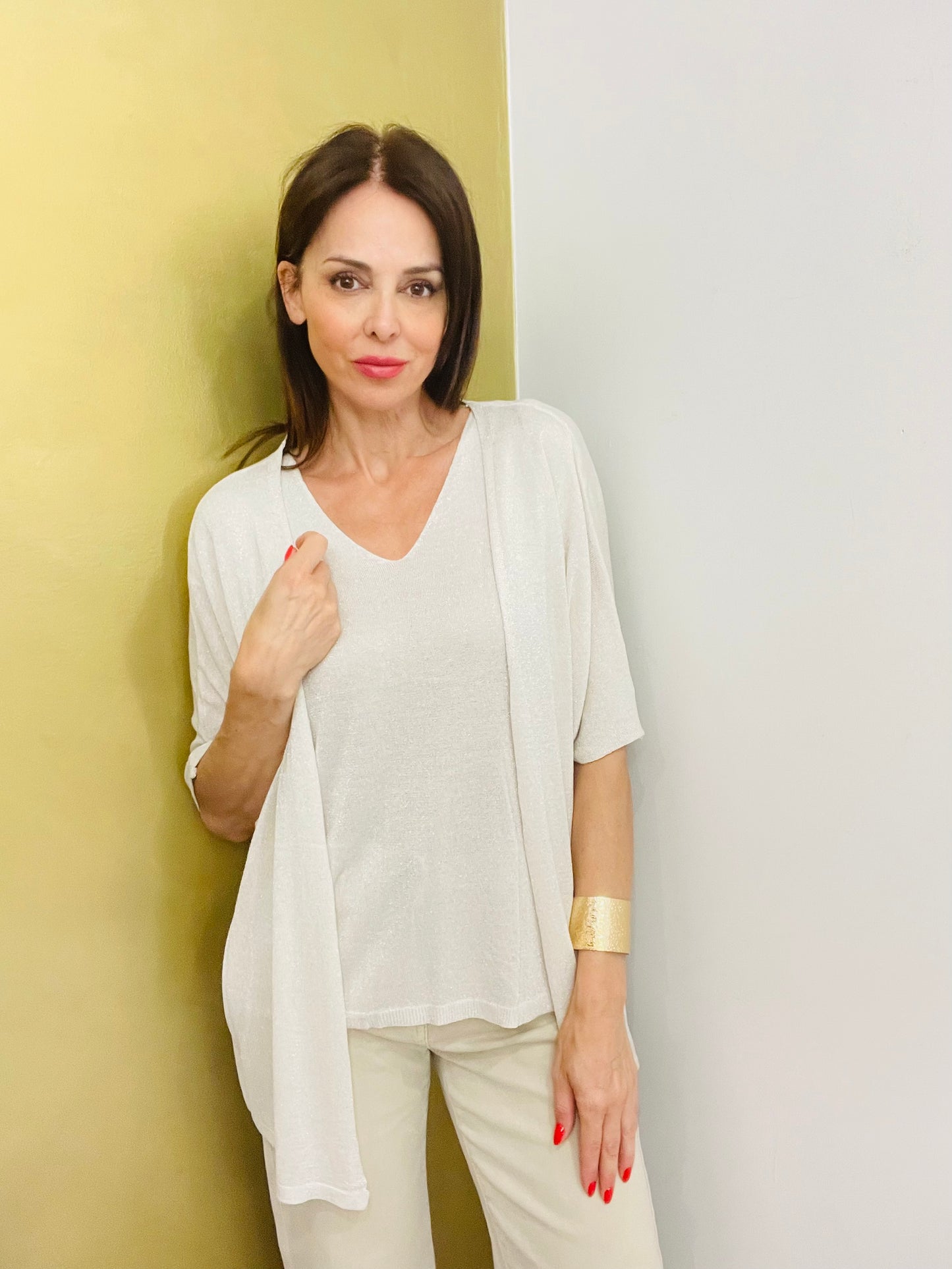 CARDIGAN LUREX