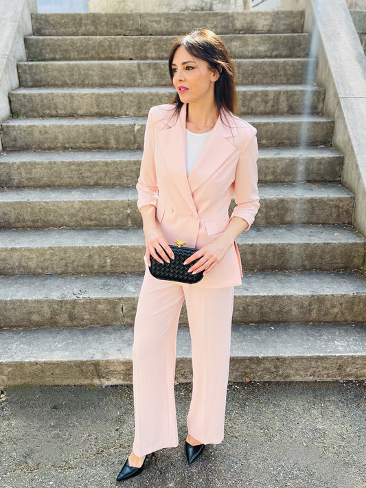 PANTALONE PALAZZO ROSA