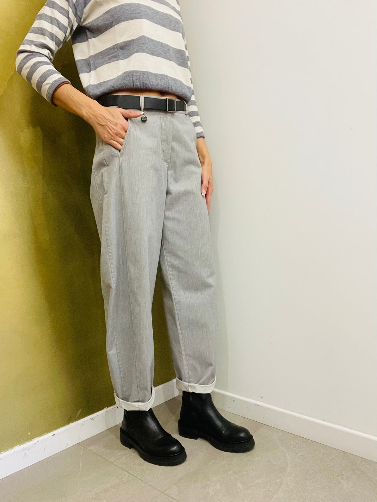 PANTALONE OVETTO GRIGIO