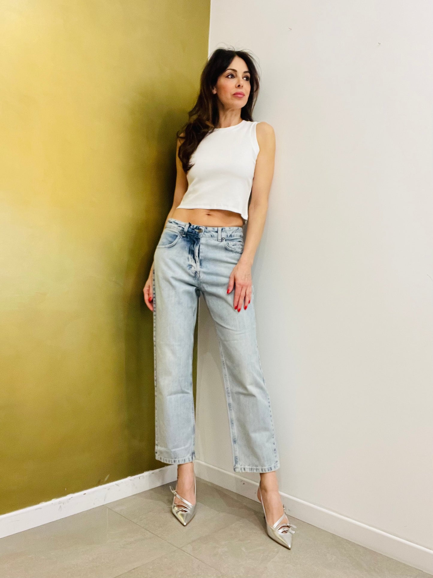 JEANS RELAX FIT TENSIONE IN