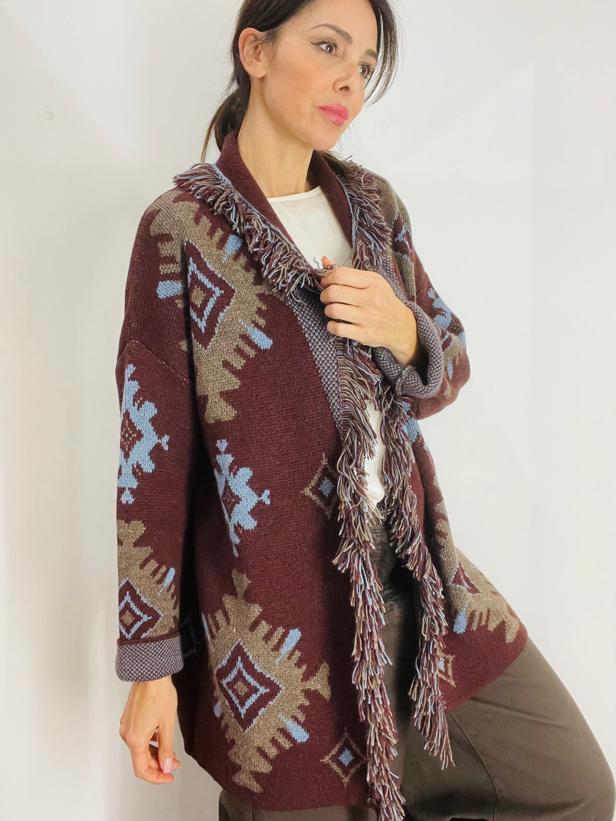 CARDIGAN ALANUI CON CINTURA