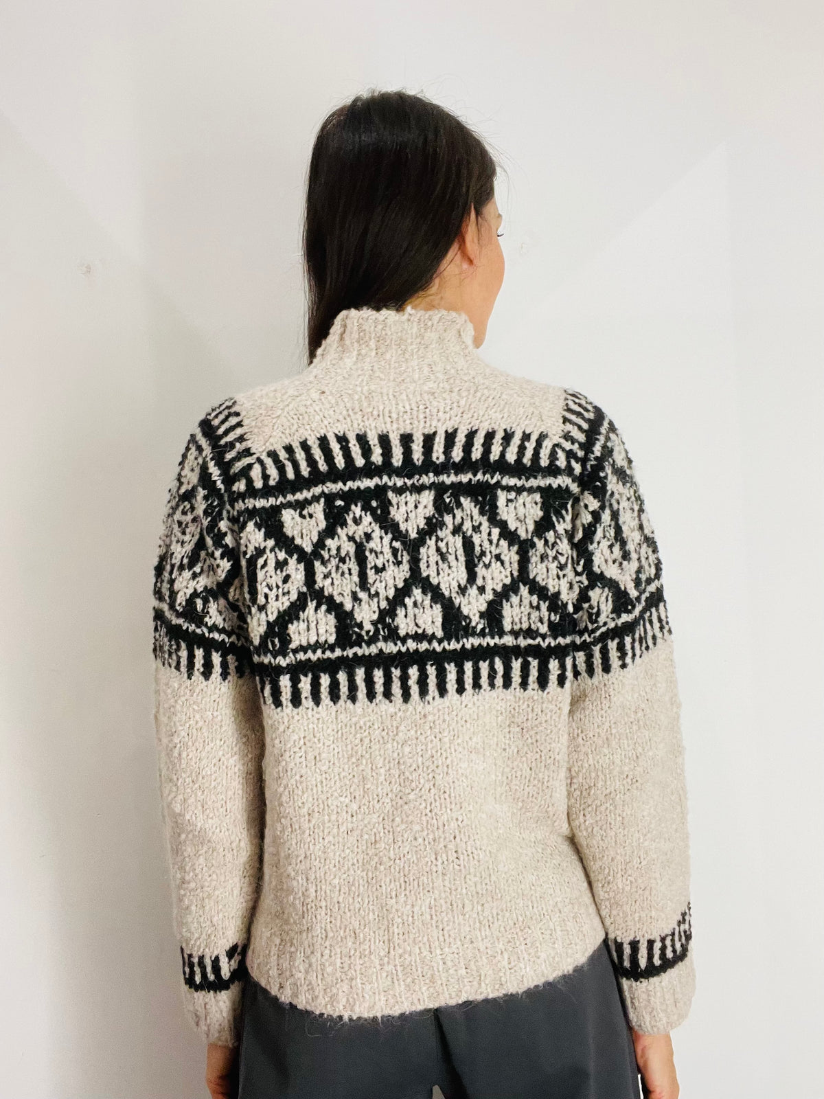 MAGLIONE BOUCLE A LUPETTO