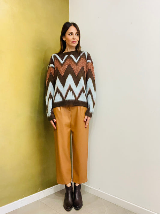 PANTALONE CLASSICO  IN ECOPELLE