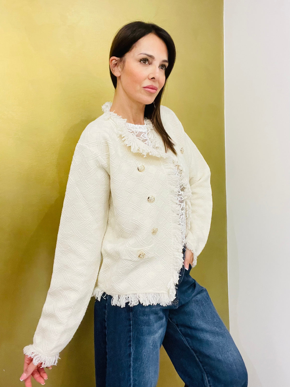 CARDIGAN BOUCLE TRECCE