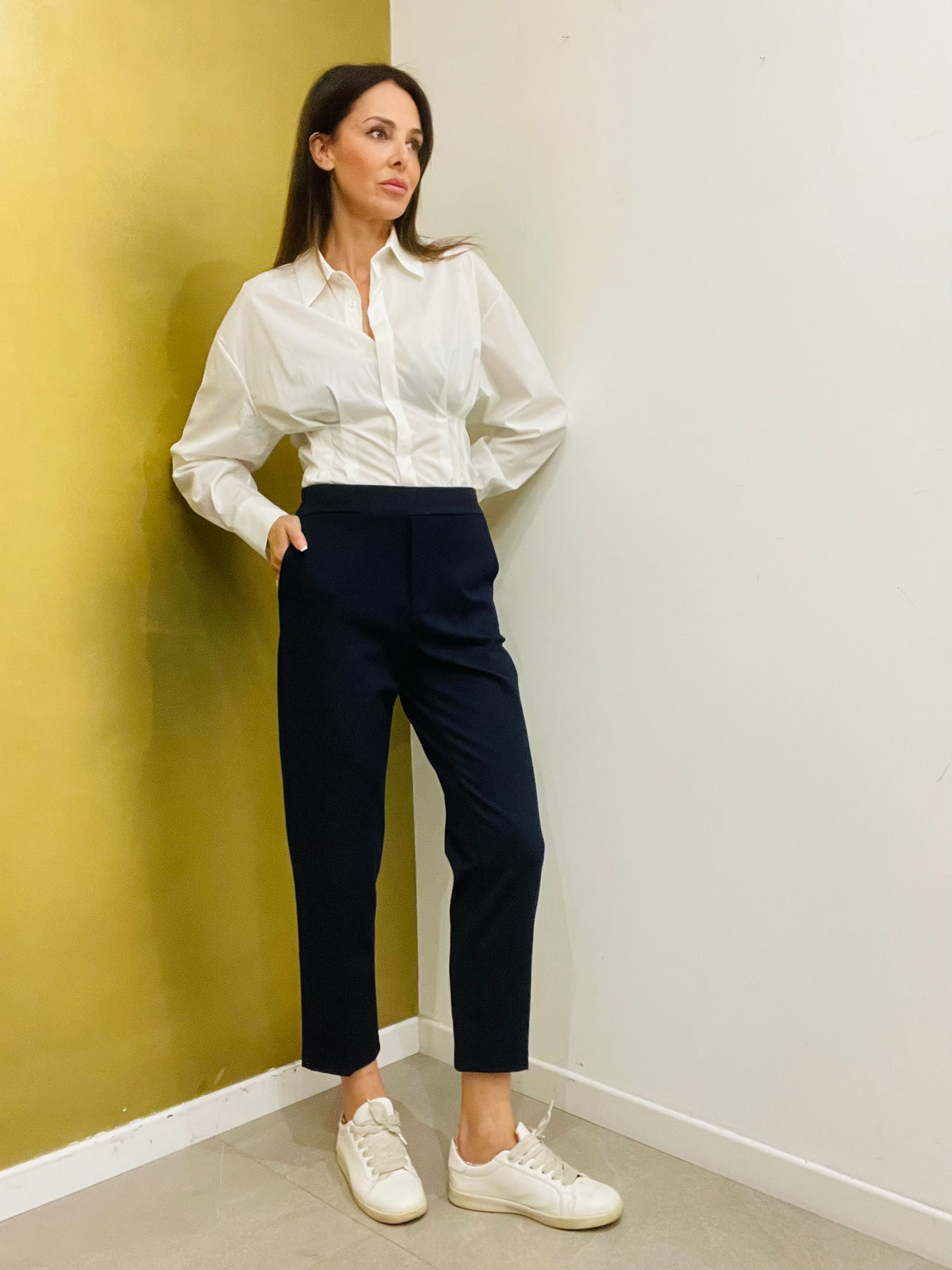 PANTALONE SIGARETTA IN PUNTO MILANO