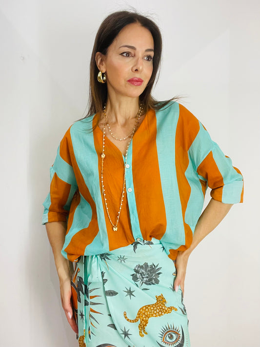 CAMICIA MUSSOLA RIGATA