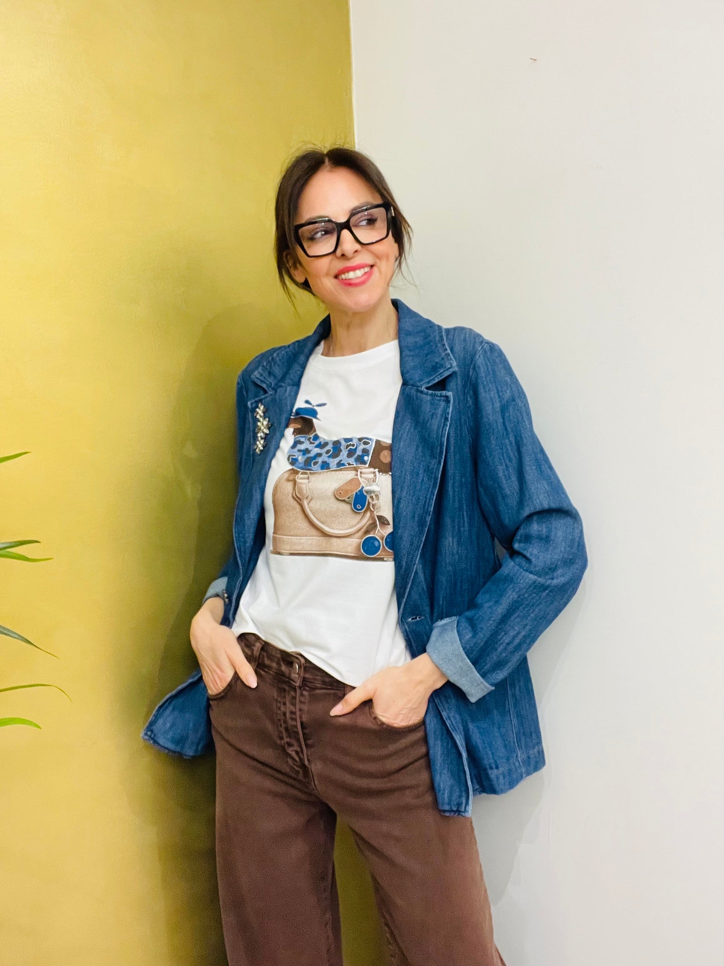 BLAZER JEANS CON SPILLE