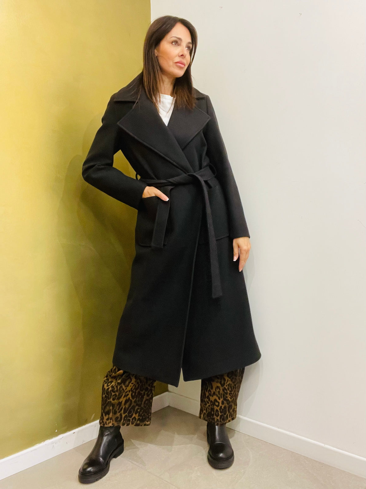 CAPPOTTO LUNGO CON CINTURA