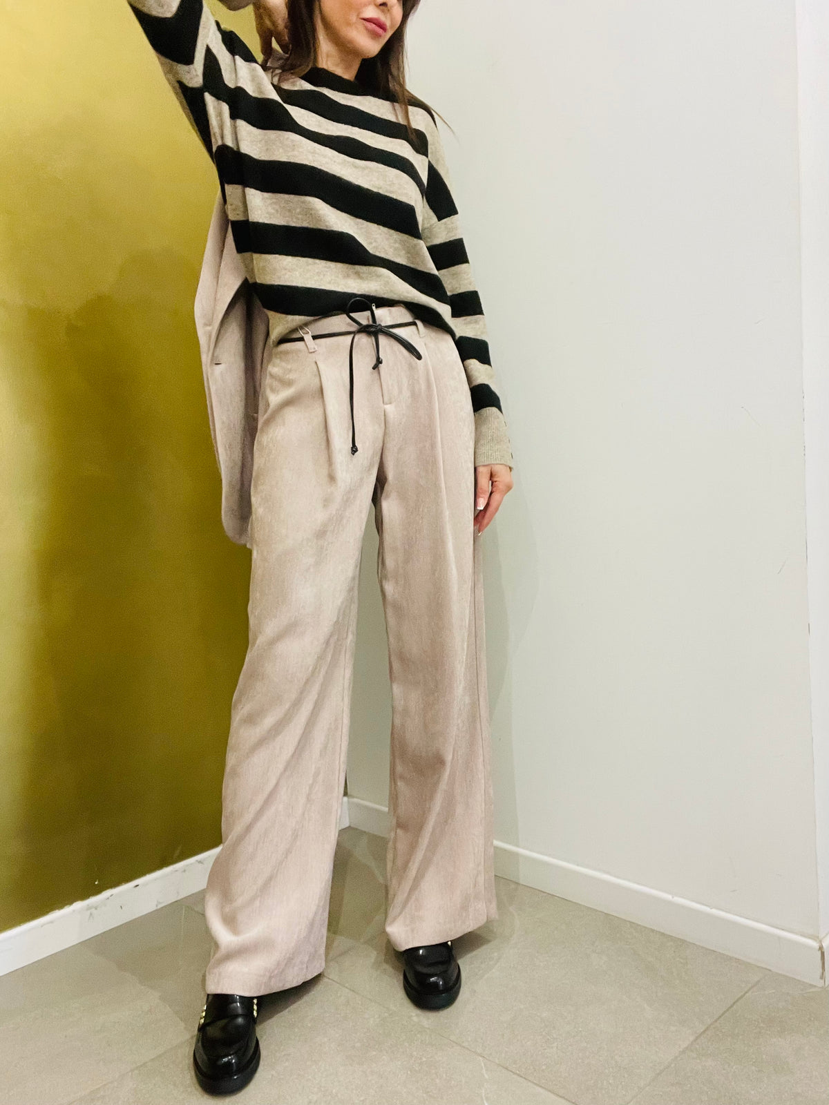 PANTALONE PALAZZO IN CINIGLIA